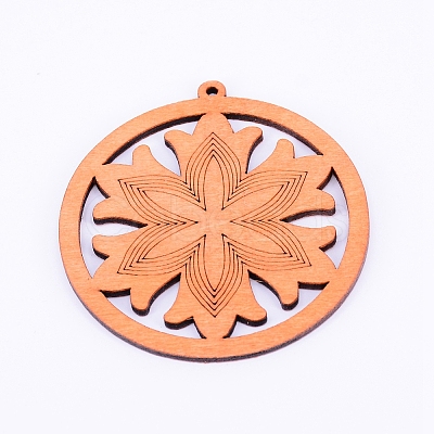 Wood Big Pendants WOOD-WH0106-10-1