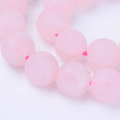 Natural Rose Quartz Beads Strands X-G-Q462-10mm-11-1