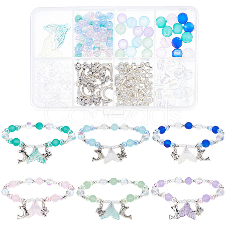 SUNNYCLUE DIY Ocean Theme Bracelet Making Kit DIY-SC0024-75-1