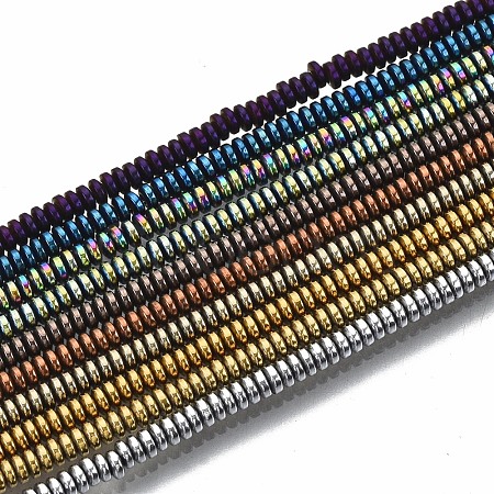 Electroplate Non-magnetic Synthetic Hematite Beads Strands G-T114-58-1