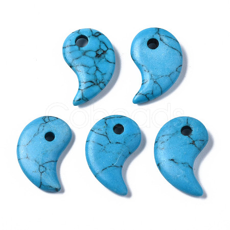 Synthetic Turquoise Pendants G-S356-17A-06-1