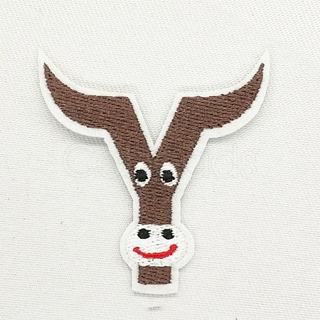 Computerized Embroidery Cloth Iron on/Sew on Patches DIY-K012-01-Y-1