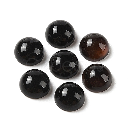 Natural Black Onyx Cabochons G-B082-07A-03-1