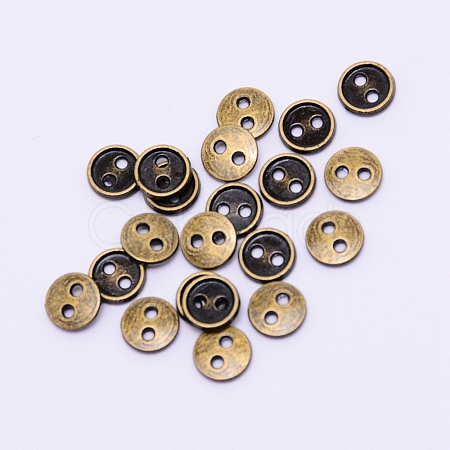 Alloy Mini Buttons PALLOY-WH0076-49B-AB-1