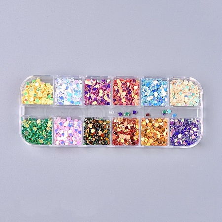 12 Colors Laser Shining Nail Art Glitter MRMJ-WH0060-14F-1