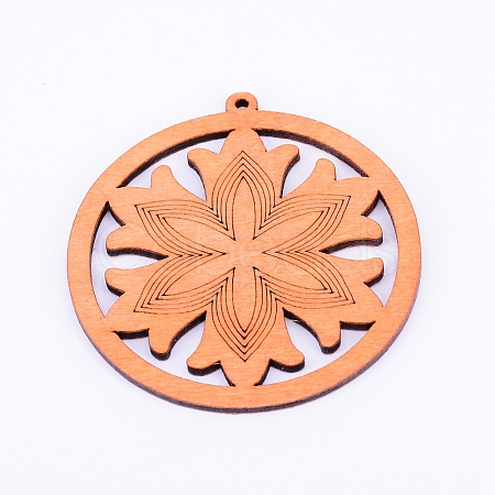 Wood Big Pendants WOOD-WH0106-10-1