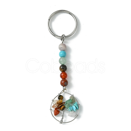 Gemstone Tree of Life Keychain KEYC-JKC00757-1