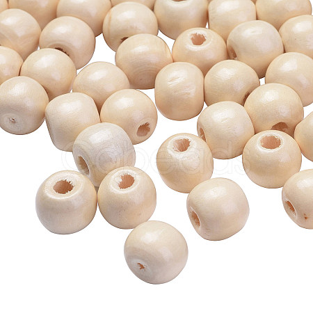 Natural Wood Beads X-TB16mmY-8-1