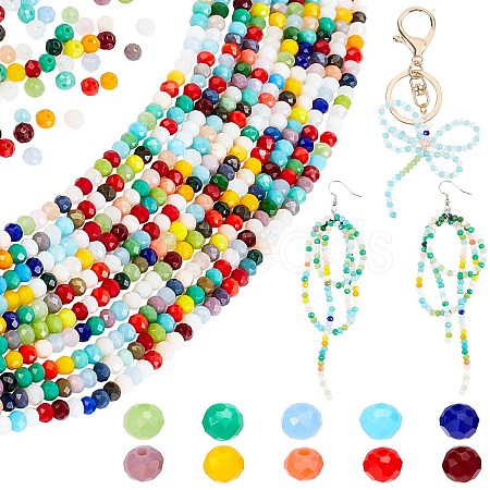   12 Strands Imitation Jade Glass Beads Strands GLAA-PH0001-84-1