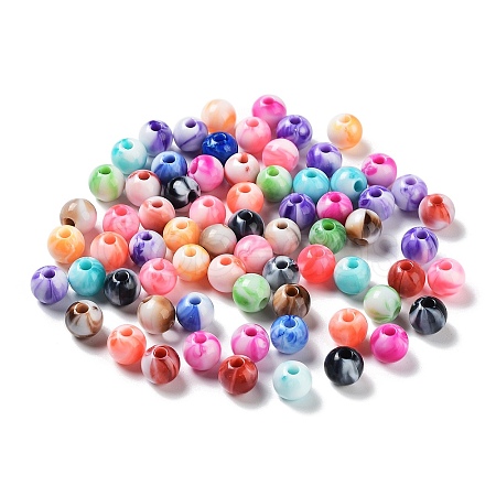 Imitation Gemstone Acrylic Beads OACR-A027-06-1