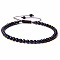 4mm Synthetic Blue Goldstone Beaded Braided Bracelets, Adjustable Women's Bracelets, 