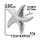 Non-Tarnish Vintage Stainless Steel Starfish Studs Earrings for Women, Fashionable and Elegant Ear Studs