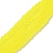 Transparent Glass Beads Strands, Faceted, Frosted, Rondelle, Yellow, 6x4.5mm, Hole: 1.4mm, about 84~85pcs/strand, 41.5~42cm