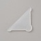 Plastic Corner Protector for Glass Sheet, Triangle, White, 25x50x4mm, Inner Diameter: 47.5x3mm