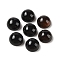 Natural Black Onyx Cabochons, Dyed & Heated, Half Round, 8x4mm