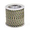 11M Polyester Braided Cord with Cotton Core, Dark Khaki, 2.5mm, about 10.0465 Yards(11m)/Roll