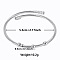 Non-Tarnish Elegant and Stylish Design 304 Stainless Steel Adjustable Bangles for Women