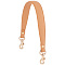 Leather Bag Straps, with Alloy Clasps, for Bag Replacement Accessories, Sandy Brown, 510~520x27x6mm