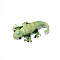 Home Decorations, Handmade Lampwork Display Decorations, Chameleon, Light Green, 31~35x19.5~25x7~10mm