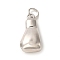 Non-Tarnish 304 Stainless Steel Pendants, with Jump Ring, Boxing Gloves Charm, Stainless Steel Color, 24.5x12.5x8mm, Hole: 5mm