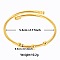 Elegant and Stylish Design 304 Stainless Steel Adjustable Bangles for Women