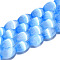 Dyed Natural Selenite Beads Strands, Rice, Dodger Blue, 12x8mm, Hole: 0.7mm, about 32pcs/strand, 15.39''(39.1cm)