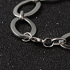 Oval 304 Stainless Steel Link Bracelets BJEW-M192-51P-2