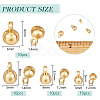 BENECREAT 40Pcs 4 Styles Brass Charms KK-BC0013-80-2