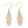 Brass Dangle Earrings EJEW-B002-05G-1