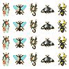 20Pcs 5 Styles Insect Series Alloy Enamel Pendants ENAM-CJ0005-40-1