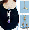 3Pcs 3 Style 304 Stainless Steel Macrame Pouch Empty Stone Holder for Pendant Necklaces Making NJEW-AB00029-6