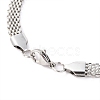 201 Stainless Steel Mesh Chains/Network Chains Necklaces NJEW-H305-06P-2