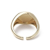 Evil Eye Rack Plating Brass Open Cuff Ring Findings RJEW-K257-34G-3