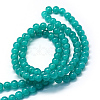 Baking Painted Imitation Jade Glass Round Bead Strands X-DGLA-Q021-6mm-07-3