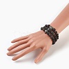 Natural Lava Rock Beads Stretch Bracelets BJEW-JB03959-4