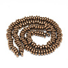 Electroplate Non-magnetic Synthetic Hematite Beads Strands X-G-T061-42E-2