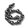 Natural Shell Pearl 3-Hole Guru Bead Strands G-K149-53C-2