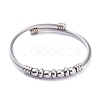 304 Stainless Steel Cuff Bangles Sets BJEW-M284-16-2