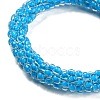 Crochet Glass Beads Braided Stretch Bracelet BJEW-K232-01-3