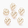 Brass Ear Stud Findings X-KK-S336-36G-1