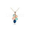 Real Rose Gold Plated Alloy Pendant Necklaces NJEW-AA00067-10RG-1