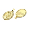 Rack Plating Brass Micro Pave Cubic Zirconia Pendants KK-R157-14B-G-2