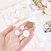 70Pcs 4 Styles 2-Hole Freshwater Shell Buttons BUTT-FG0001-16-3