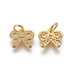 Eco-Friendly Brass Micro Pave Cubic Zirconia Charms ZIRC-J021-23-RS-3