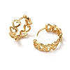 Brass Hoop Earrings EJEW-O003-03B-G-2