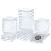  50 Sets 5 Styles Plastic Square Coin Boxes KY-NB0001-58-1