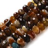 Natural Banded Agate/Striped Agate Beads Strands G-E605-A02-03K-1