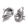 304 Stainless Steel Lobster Claw Clasps STAS-P095-07-1