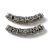 Tibetan Style Alloy Curved Tube Beads FIND-TAC0014-36AS-2