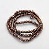 Electroplate Non-magnetic Synthetic Hematite Beads Strands X-G-J208B-05-2